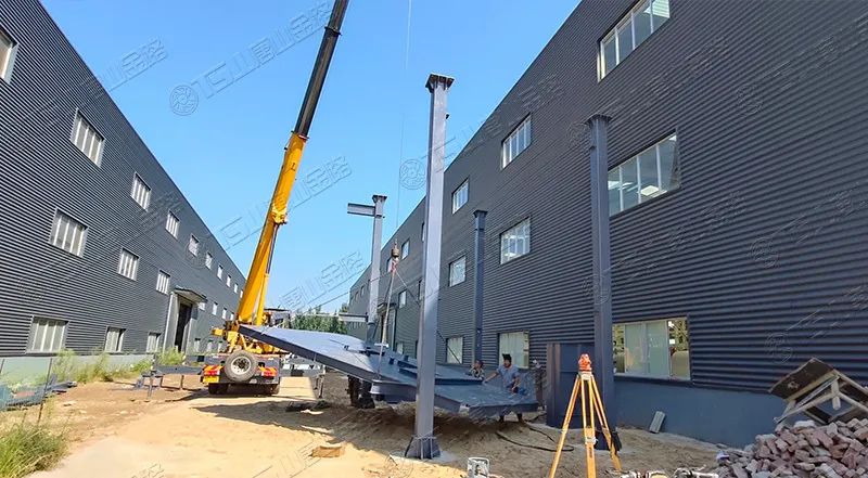 唐山金路廠區(qū)打造小型制砂樓，供客戶(hù)帶料試機(jī)